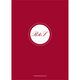Red Circle Initials Menu Cards Image 2 of 7